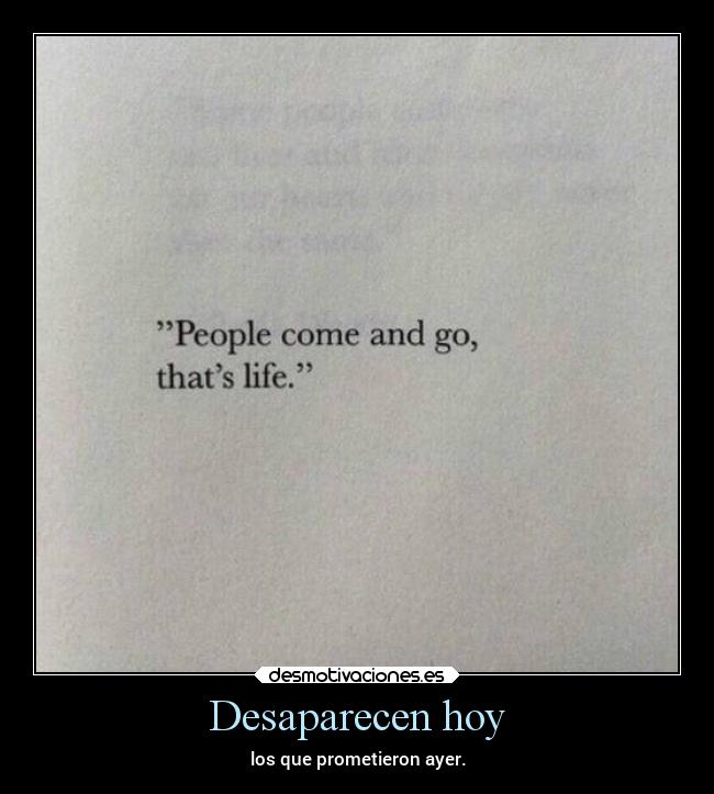 Desaparecen hoy - 