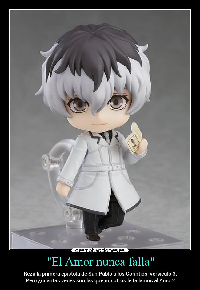 El Amor nunca falla - Reza la primera epístola de San Pablo a los Corintios, versículo 3.
Pero ¿cuántas veces son las que nosotros le fallamos al Amor?