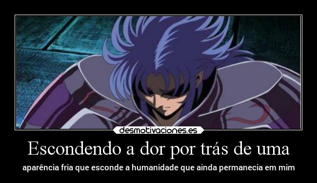 Escondendo a dor por trás de uma -