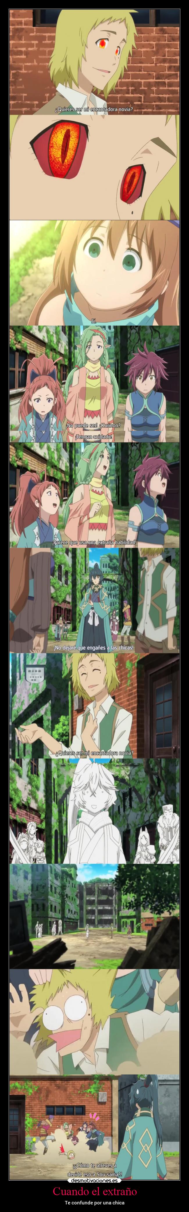 Cuando el extraño - Te confunde por una chica