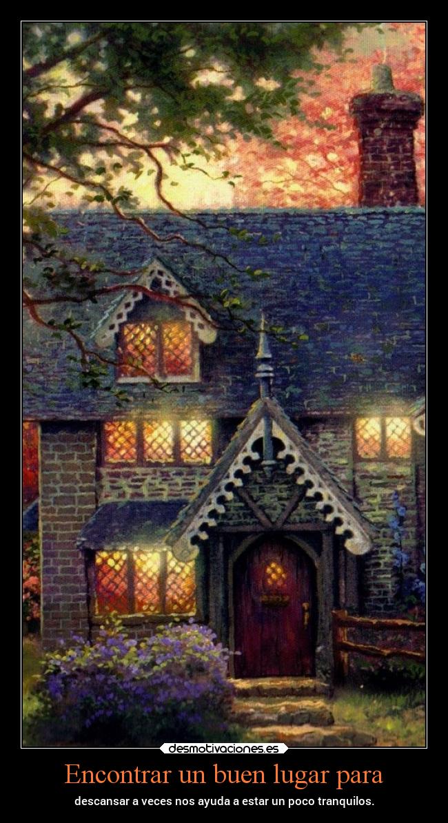 Encontrar un buen lugar para -