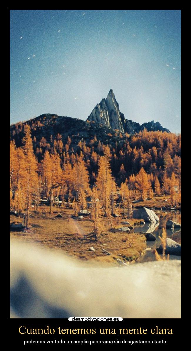 Cuando tenemos una mente clara -