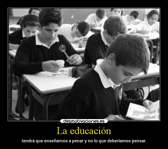 La educación -