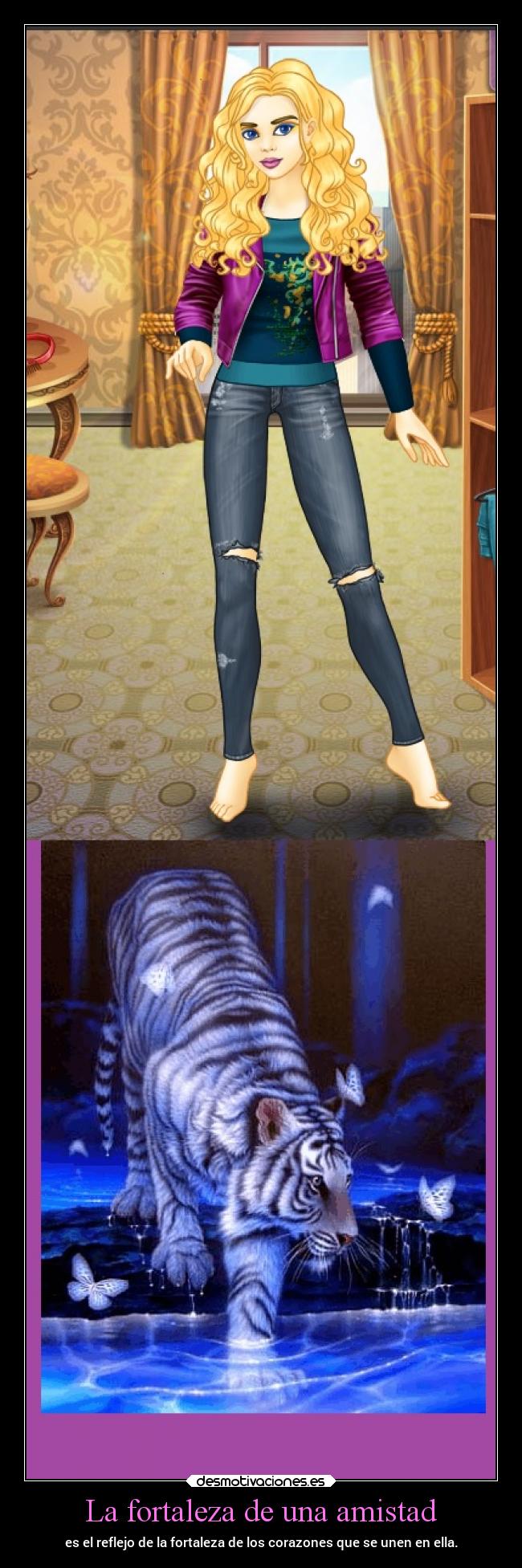 La fortaleza de una amistad - es el reflejo de la fortaleza de los corazones que se unen en ella.
