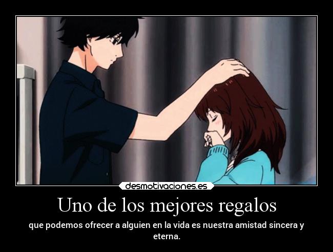 carteles anime amigos amistad vida frases desmotivaciones