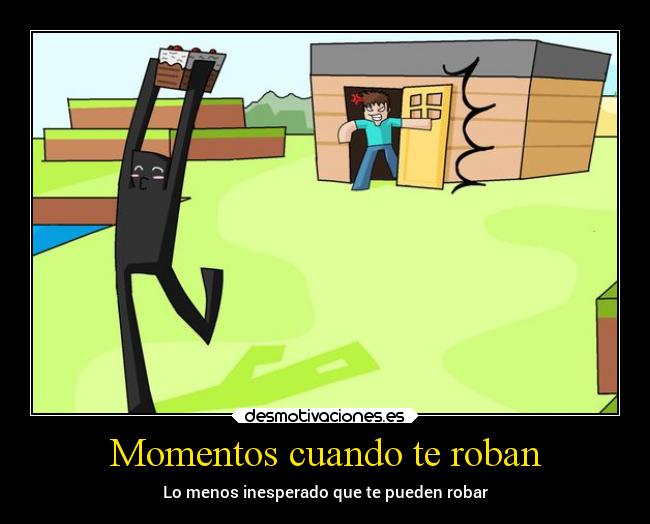 carteles anime inesperado robar desmotivaciones