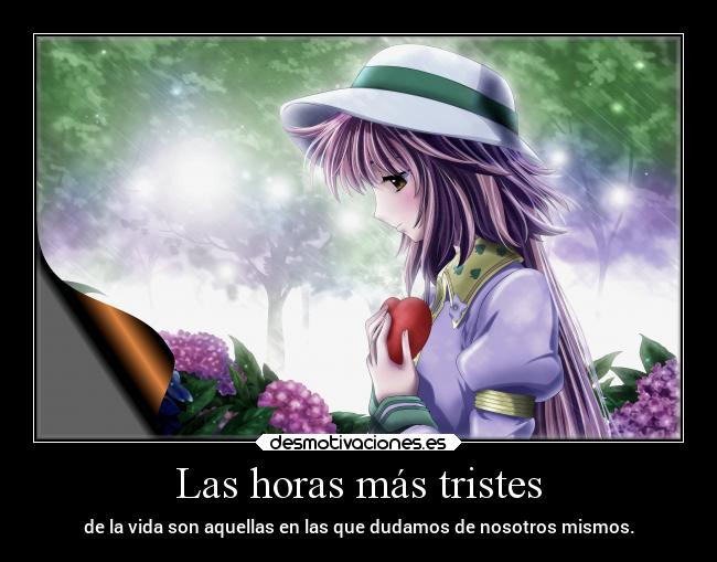 carteles anime tristeza frases vida desmotivaciones