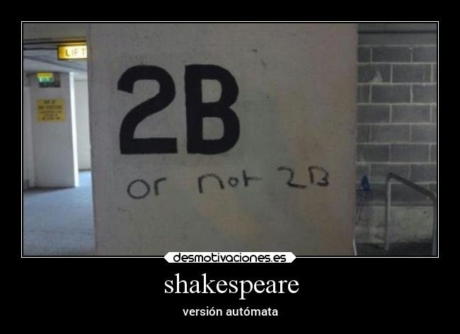 shakespeare - versión autómata