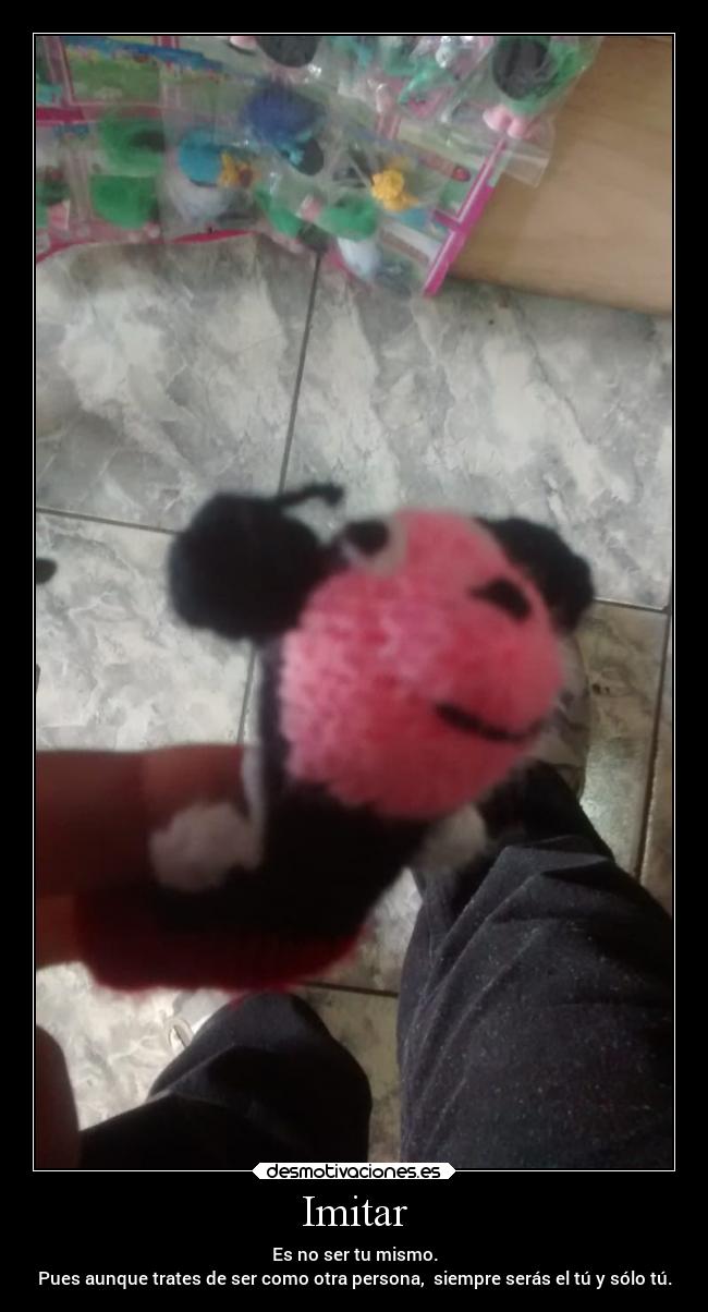 carteles imposible hecho que nunca podras ser como otras personas desmotivaciones