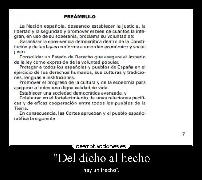 Del dicho al hecho - 