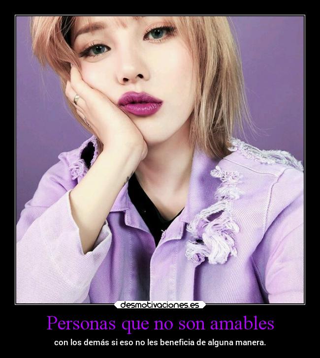 Personas que no son amables - 