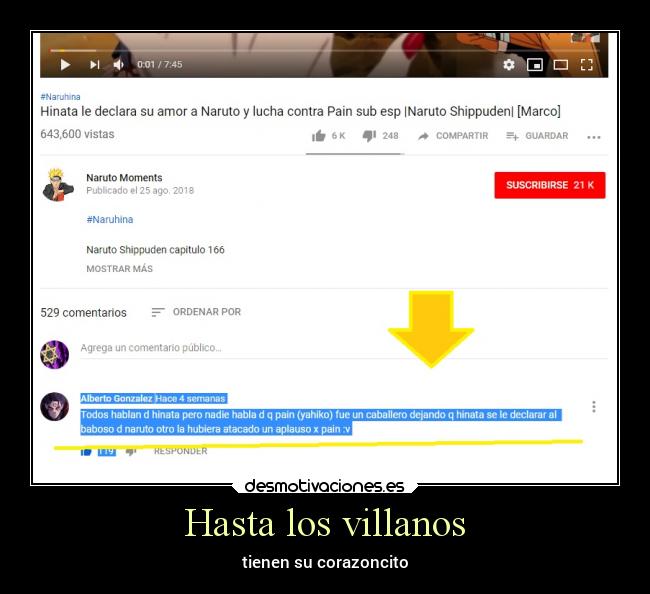 Hasta los villanos - tienen su corazoncito