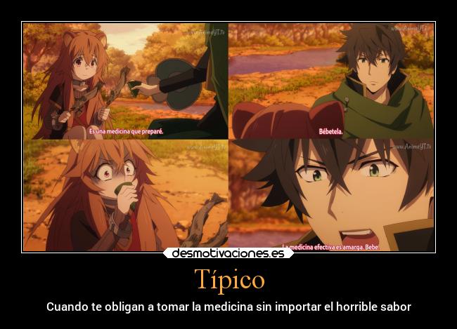 Típico - Cuando te obligan a tomar la medicina sin importar el horrible sabor