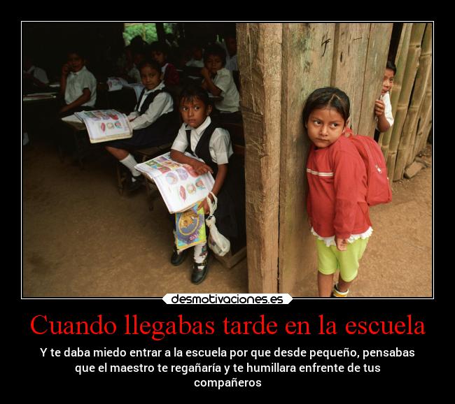 carteles escuela infancia escuela miedo pensamientos humillacion desmotivaciones
