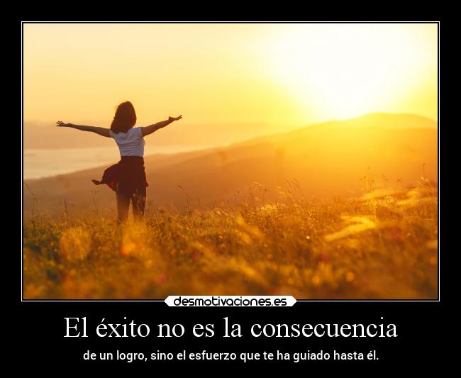 El éxito no es la consecuencia - 
