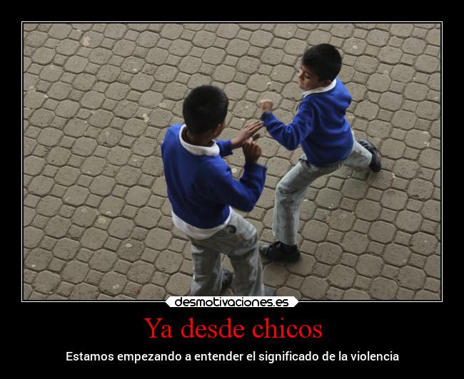carteles infancia tristeza violencia desmotivaciones