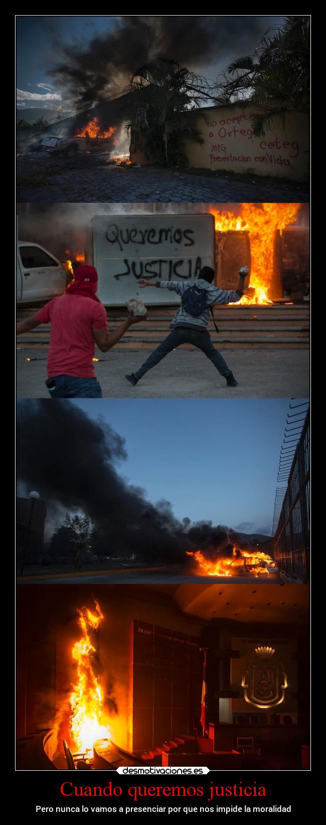 Cuando queremos justicia -