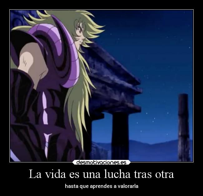 La vida es una lucha tras otra - hasta que aprendes a valorarla