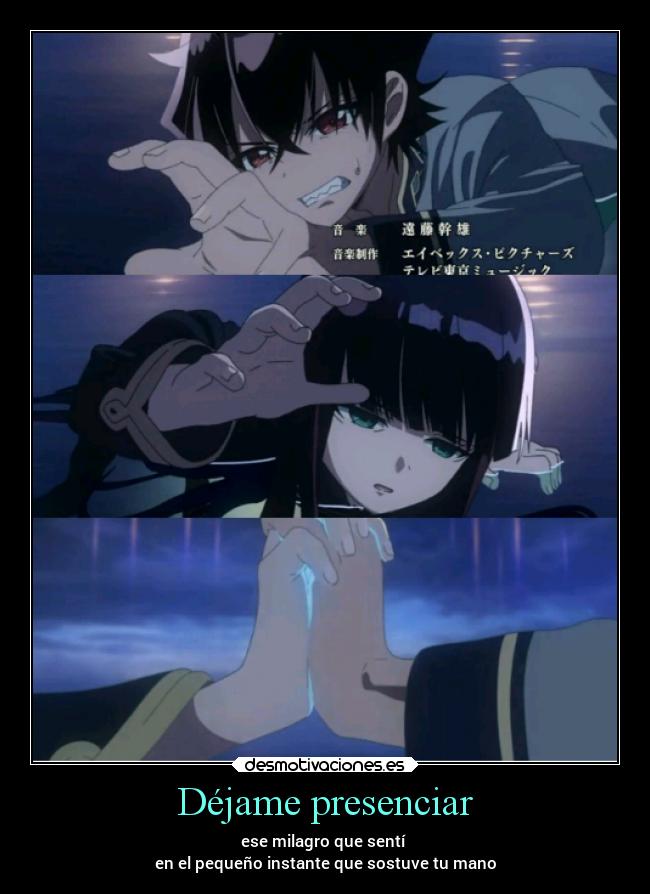 carteles anime amor dios mano milagro souseinoonmyouji desmotivaciones