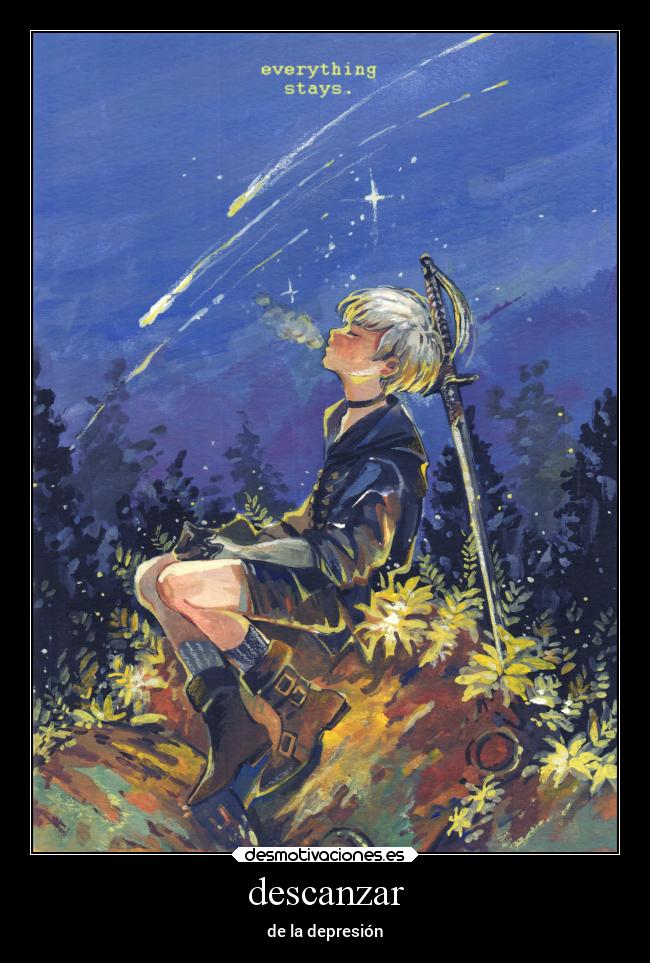 descanzar - de la depresión