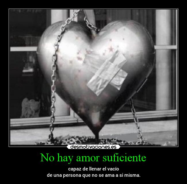 No hay amor suficiente - 