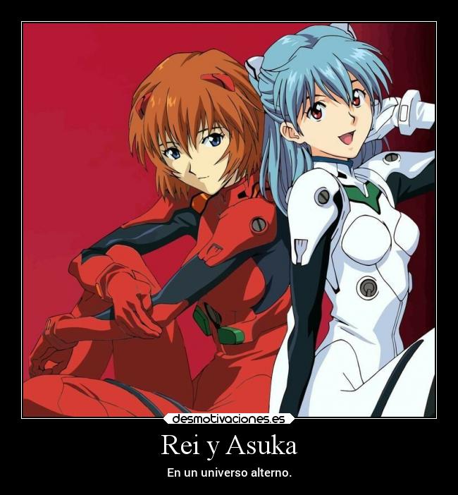 Rei y Asuka - En un universo alterno.