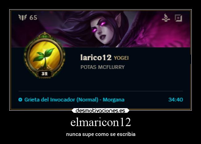 elmaricon12 - nunca supe como se escribia