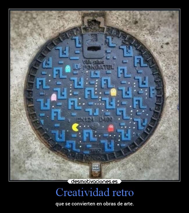 Creatividad retro - que se convierten en obras de arte.