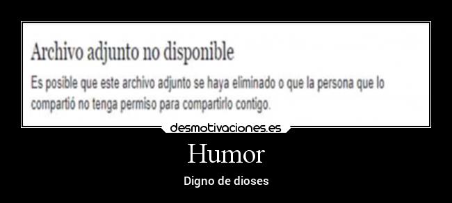 Humor - Digno de dioses