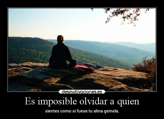 Es imposible olvidar a quien -