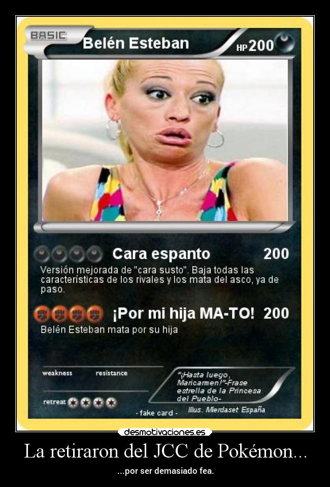 La retiraron del JCC de Pokémon... -