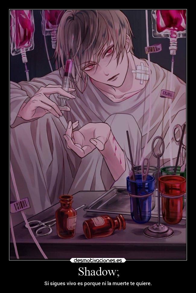 Shadow; - Si sigues vivo es porque ni la muerte te quiere.
