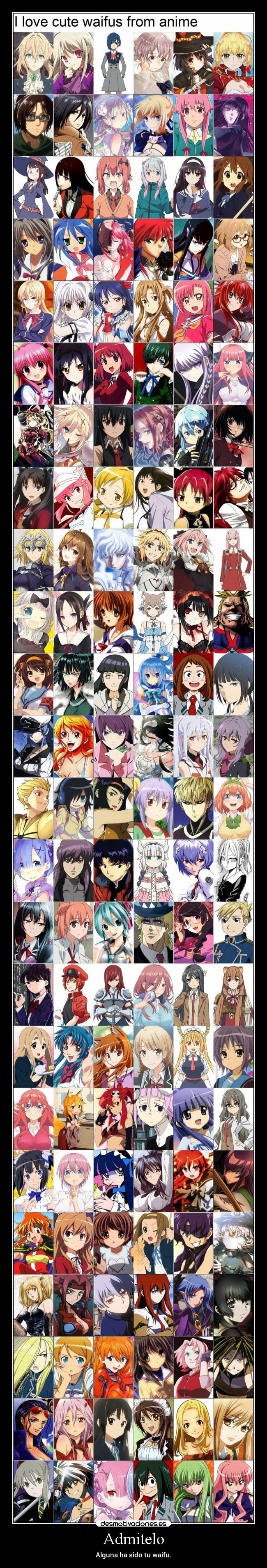 Admitelo - Alguna ha sido tu waifu.