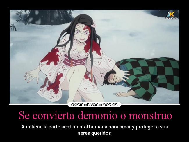 carteles anime kimetsunoyaiba tanjirou kamado nezuko sentimiento zenitsu agatsuma desmotivaciones