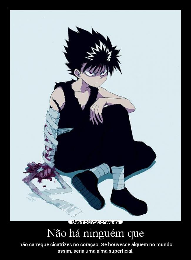 carteles arte alma caracter dolor yyh yuyuhakusho togashi desmotivaciones