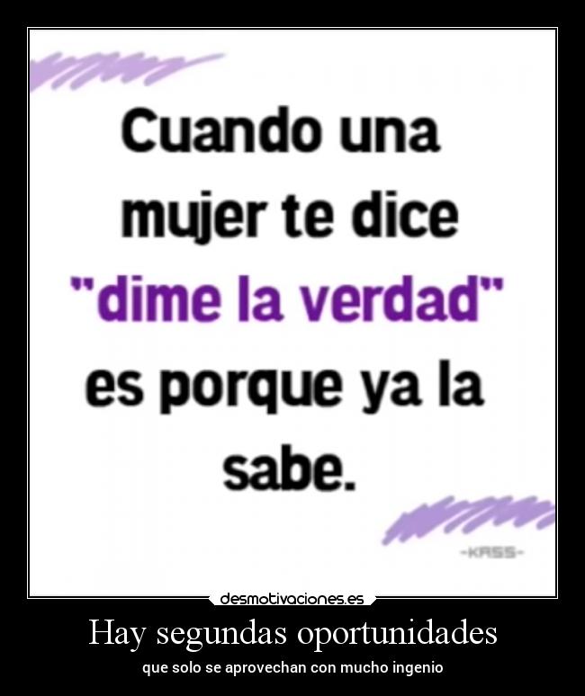 Hay segundas oportunidades -