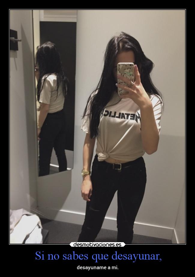 Si no sabes que desayunar, -