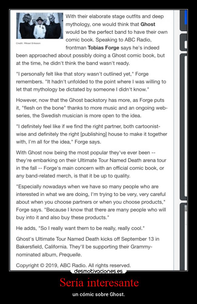 Sería interesante - 