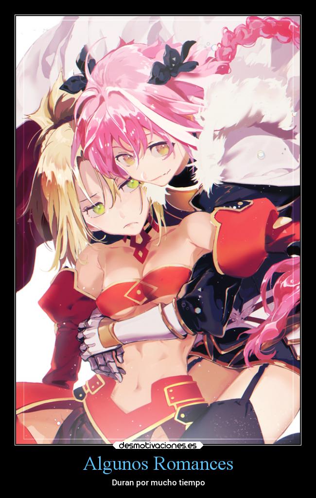 carteles anime amor fate astolfo mordred agusshin desmotivaciones