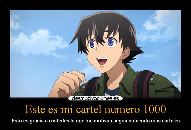 Este es mi cartel numero 1000 - 