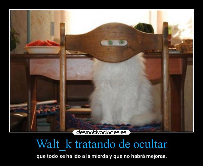Walt_k tratando de ocultar - 
