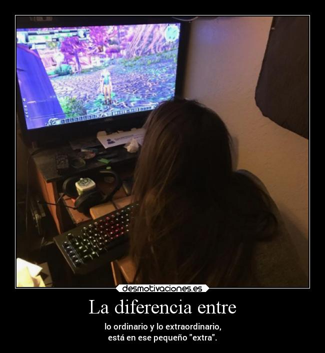 La diferencia entre -