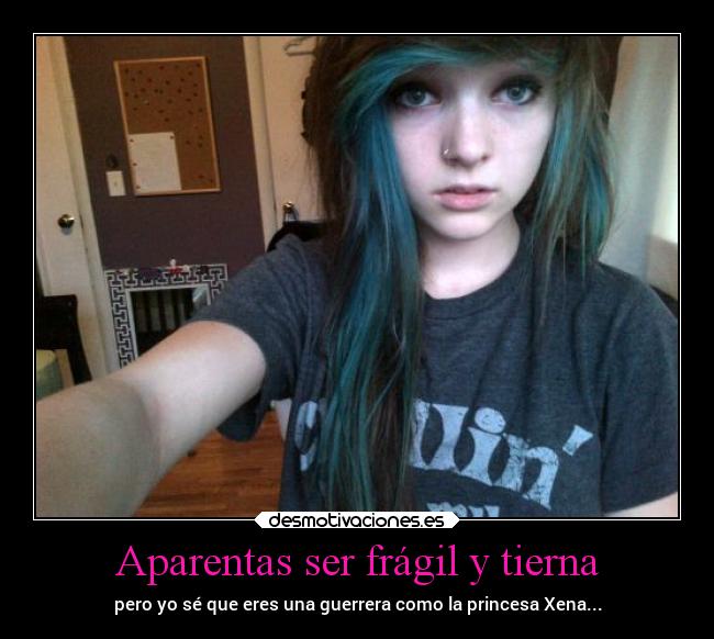 Aparentas ser frágil y tierna - 
