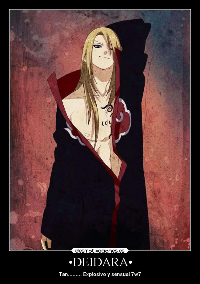 carteles amor hacia deidara kamizuki desmotivaciones