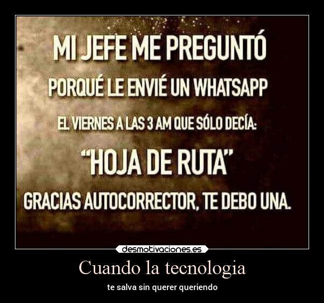 Cuando la tecnologia -