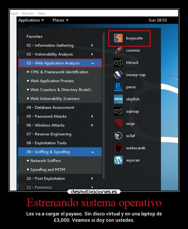 Estrenando sistema operativo - Les va a cargar el payaso. Sin disco virtual y en una laptop de
£3,000. Veamos si doy con ustedes.