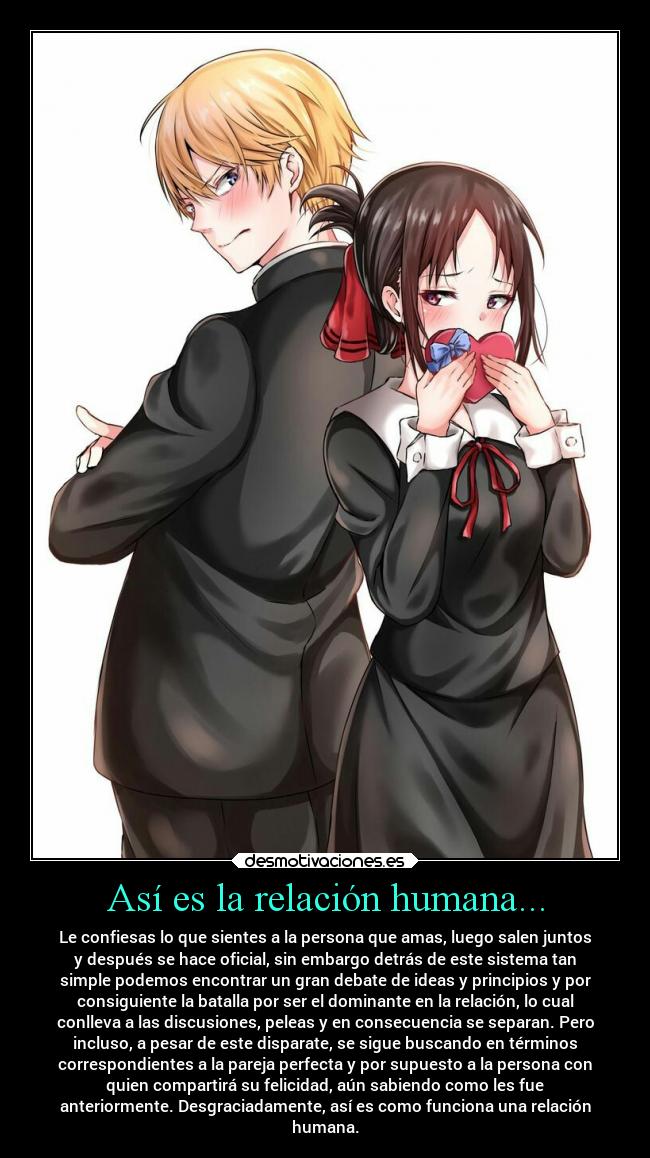 carteles ideas filosofia vida desmotivaciones mundo anime kaguyasama desmotivaciones