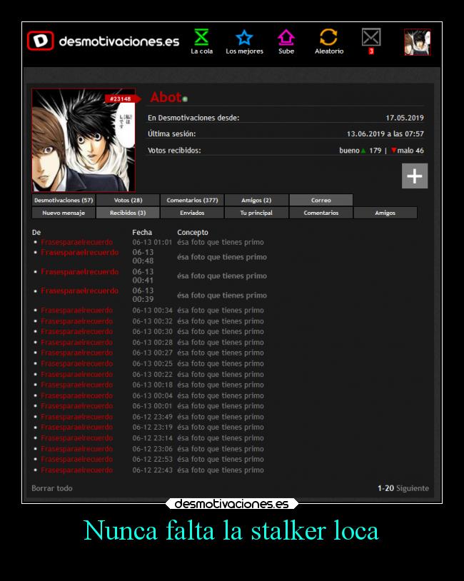 Nunca falta la stalker loca - 