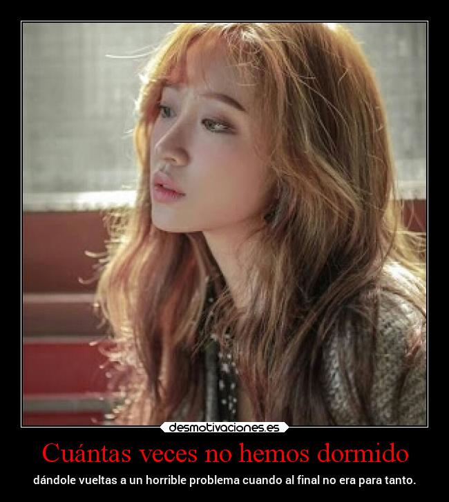 Cuántas veces no hemos dormido -