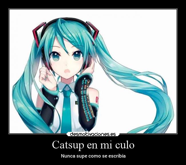 Catsup en mi culo - Nunca supe como se escribía